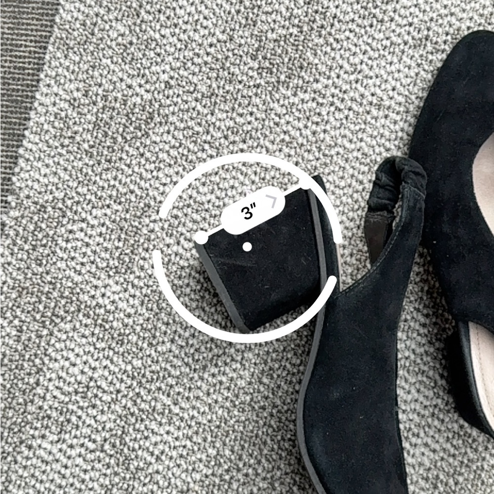 Caslon Black Suede Slingback Block Heel Pumps - Picture 6 of 6